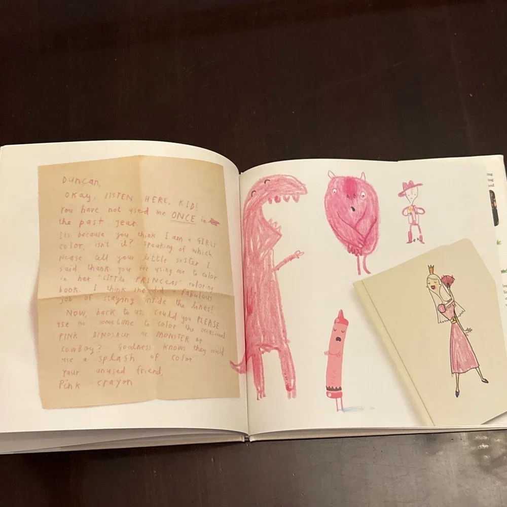 The Day the Crayons Quit Picture Book Drew Daywalt Oliver Jeffers Large Harcover